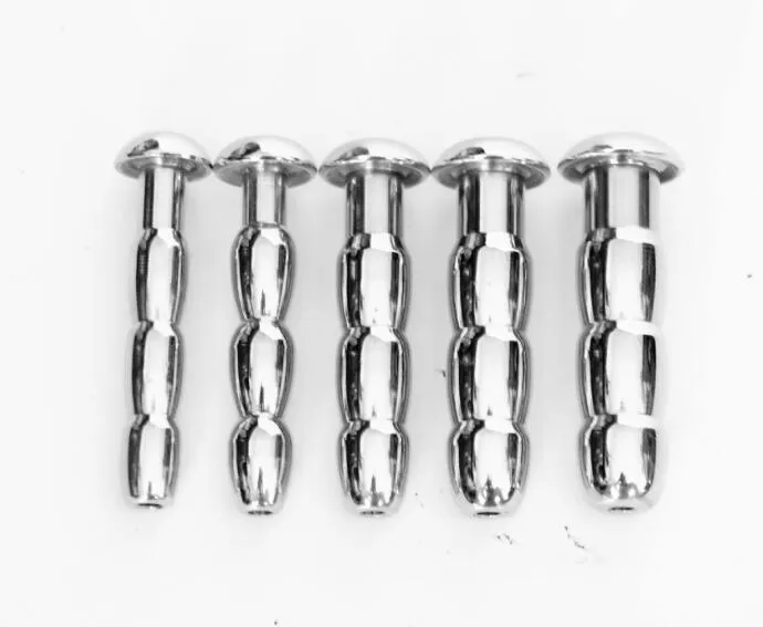 Male Stainless Steel Mushroom Head Catheter Urethral Sounding Stretching Stimulate Bead Dilator Penis Plug Adult BDSM Sex Toy S0056574376