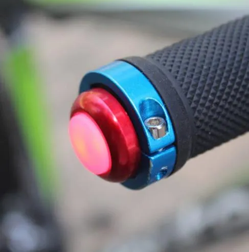 1 par Acessórios de luz de bicicleta Sinalizador de LED Luzes indicadoras de guidão MTB Bike Handbear Lamps luz bicicleta BHU2