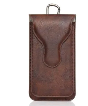Para iphone 7 plus universal pu casos de couro ao ar livre dual bags belt belt bolsa titular phone case para iphone 6 6 s