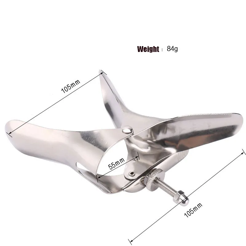 Medical metal vaginal speculum Department of gynaecology Stainless Steel Anal Expansion Adult enema Anus Speculum SM sex toys8070951