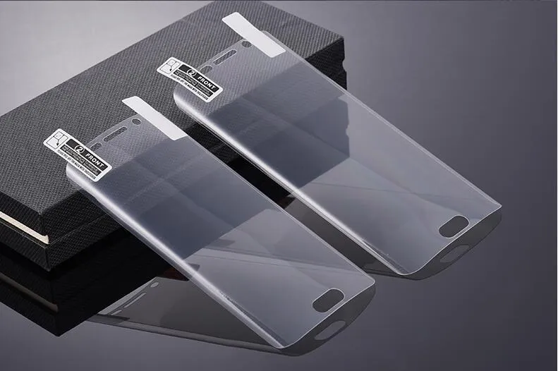 3D Pełna pokrywa Zakrzywiona Screen Screen Ochraniacz Soft Ilm Guard Dla Samsung Galaxy S7 S6 Edge G9250 Nie hartowane szkło Brak pakietu