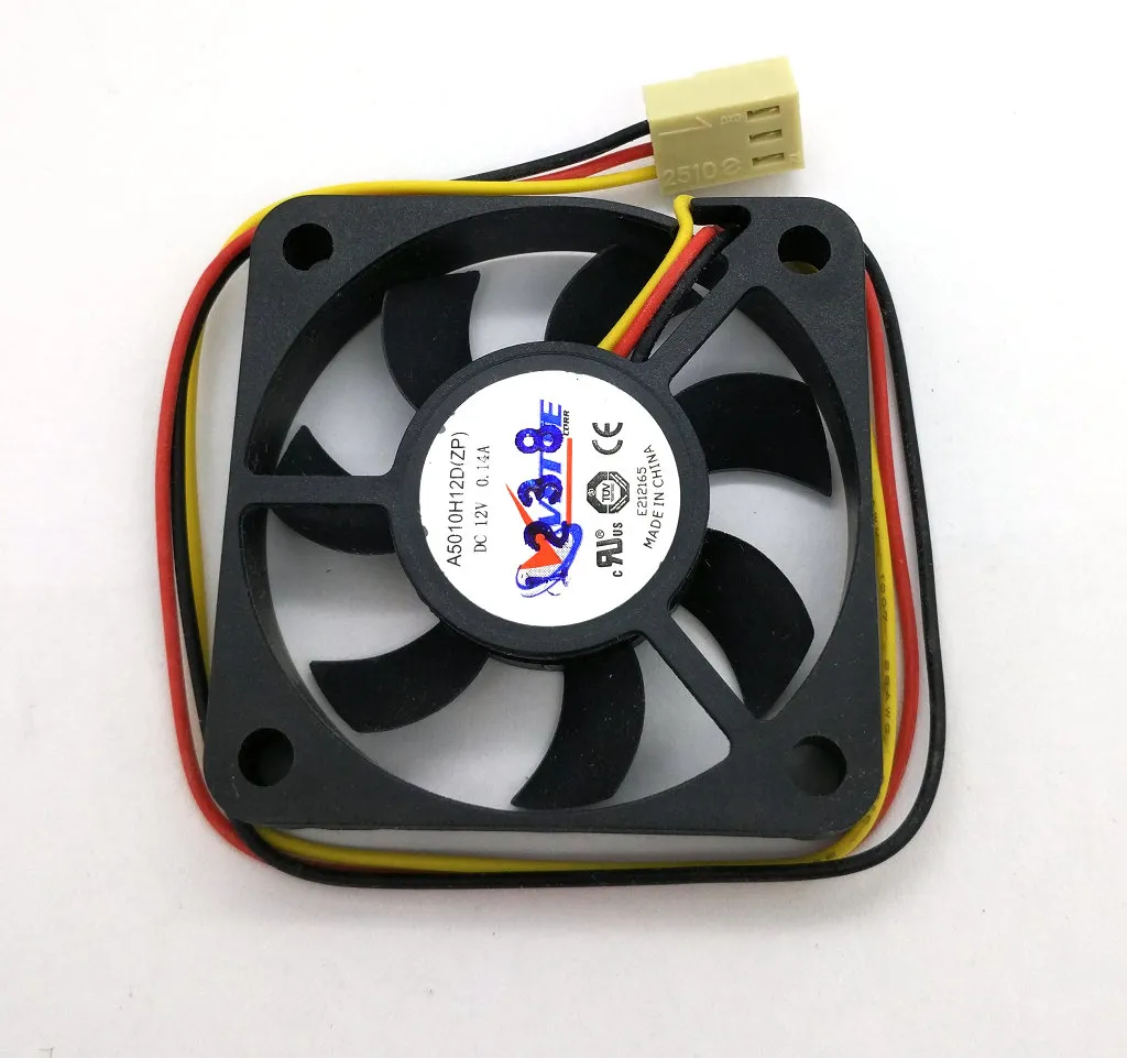 Ny original Vette A5010H12D 12V 0.14A 50*50*10mm 3 Lines Computer Cooling Fan