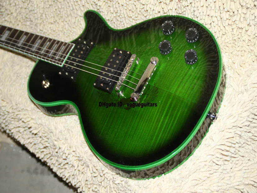 New Custom Shop Electric Guitar Green Skining Guitar 3782728