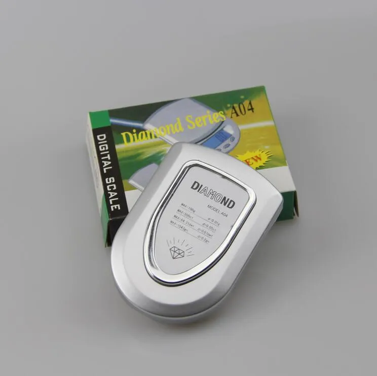 Mini Elektronik Cep Ölçeği 200g 0.01g Takı Elmas Ölçeği Denge Ölçeği LCD Ekran Perakende Paketi ile 100 parça up