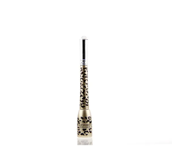 New Fashion Makeup Eye One PC Leopard Shell Tjock Svart Eyeliner Vätska Makeup Kosmetisk Vattentät Långvarig Eyeliner Pen