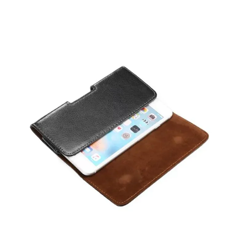 Echtes echtes Leder Grad Celular Hip Holster Horizontal Clip Hüllen für iPhone 15 14 13 12 11 XR XS MAX 8 7 6 SE Samsung S23 S21 S22 Ultra Plus Schnalle Gürtel Mantel Herren Tasche