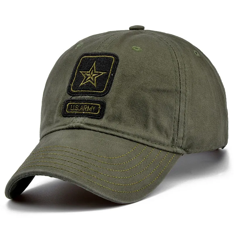 New US Army Cap Camo Berretto da baseball da uomo Camouflage Cappelli da baseball Snapback Bone Masculino Trucker Cap Pentagramma Cappello da papà7323215