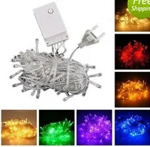 LED String lights 10M/20M/30M/40M/string lights 100LED/200LED/300LED/400LEDLED 110V/220V LED character string lights Christmas