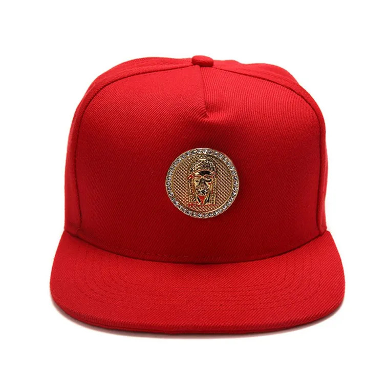 Hip Hop Jesus Baseball Cap Blau Rot Schwarz Snapback für Männer Baumwolle Lässige verstellbare Herren Unisex Hüte