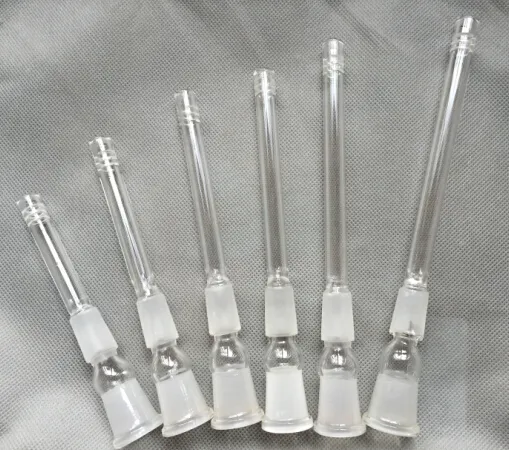 Glass Downstem Pipe 14.5mm 18.8mm Female 14mm 18mm Thick Glass Downstem Diffuser Glass Down Stem for Glass Pipes Bongs Glass Downstems