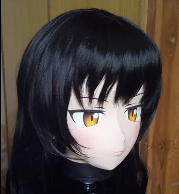 (C2-053) Handmade di alta qualità femminile di gomma di silicone viso maschere KIG Cosplay Kigurumi maschera crossdresser bambola Giappone Anime gioco di ruolo