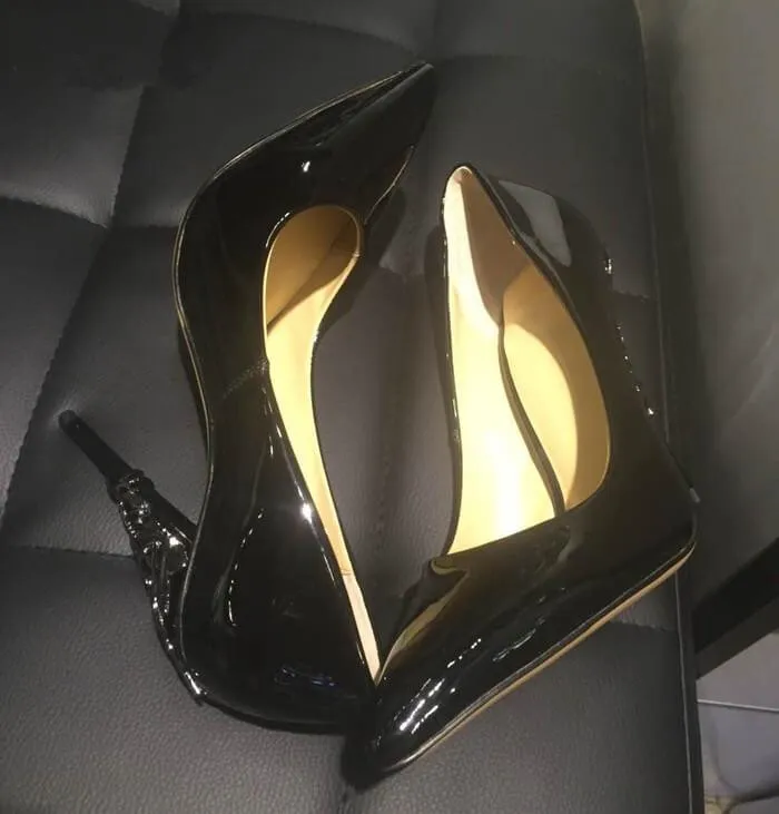 Kvinnor solid eden häl pump super sexiga kvinnor bröllopskor utsmyckade filigran blad pekade tå haute couture skor305g