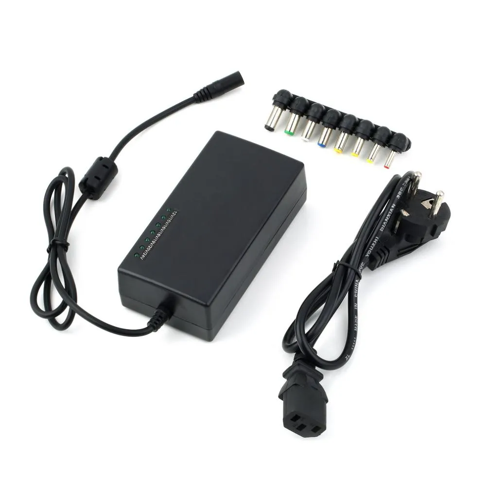 Universal Laptop Charger Notebook Power Adapter Extern laddare 96W Justerbar spänning 12-24V för HP Dell IBM Lenovo ThinkPad EU/US/UK/AU