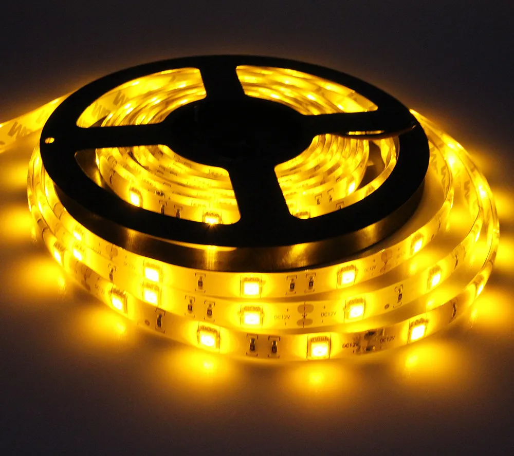 Hot Sale 5M DC12V 5050 SMD 30LED/M 150 LEDs Epoxy Resin Waterproof IP65 single Color Flexible LED Strip Light best2011