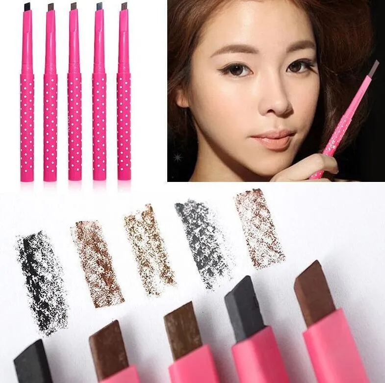 2016 Newest Waterproof Dark Brown Eyebrow Enhancer Eyebrow Pencil Eye Brow Liner Powder Shapper Makeup Tool Cheap Free shiping