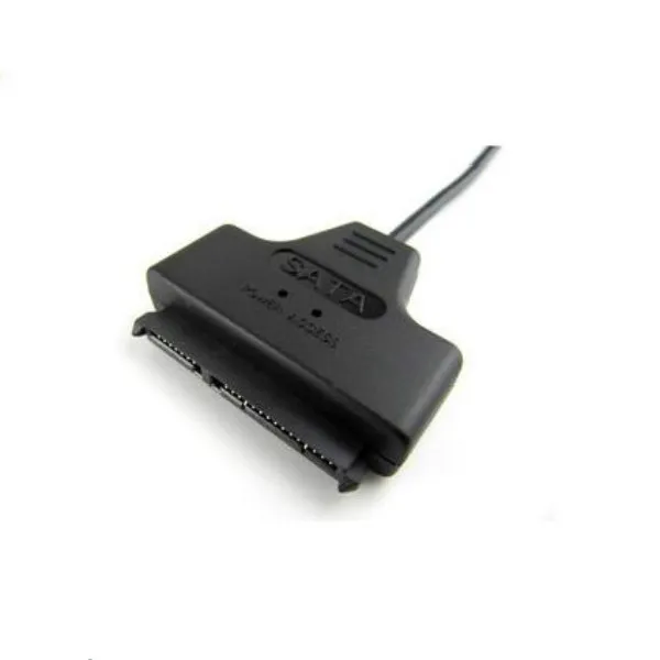 Nyaste ankomst USB 2.0 till SATA 7 + 15 PIN 22 PIN-adapterkabel för 2,5 