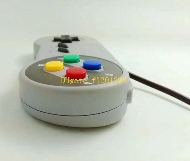 30st / mycket snabb frakt Partihandel Utmärkt Super SF Snes Windows Controller USB Gamepad Joypad USB Joytpad