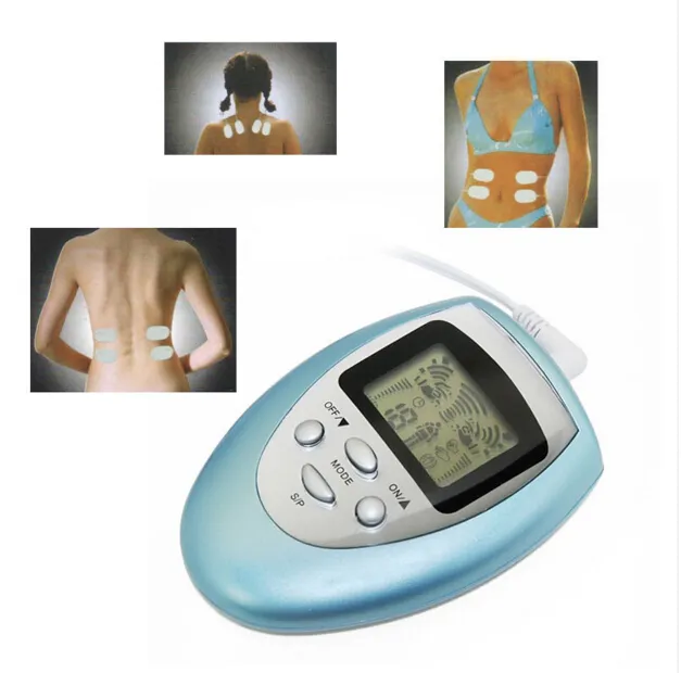 Helkroppsmassager tappar vikt Tens Therapy Machine Bröstmassage Fatbrännare Muskelstimulator med 16039 LCD -skärm15702051