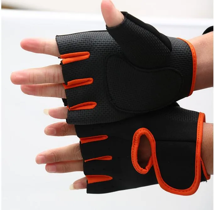 Ride wear Sportswear Fingerless Riding Glove Gear Finger Protective Racing Cycling Sport Gloves Gear gym fitness weight lifting gloves