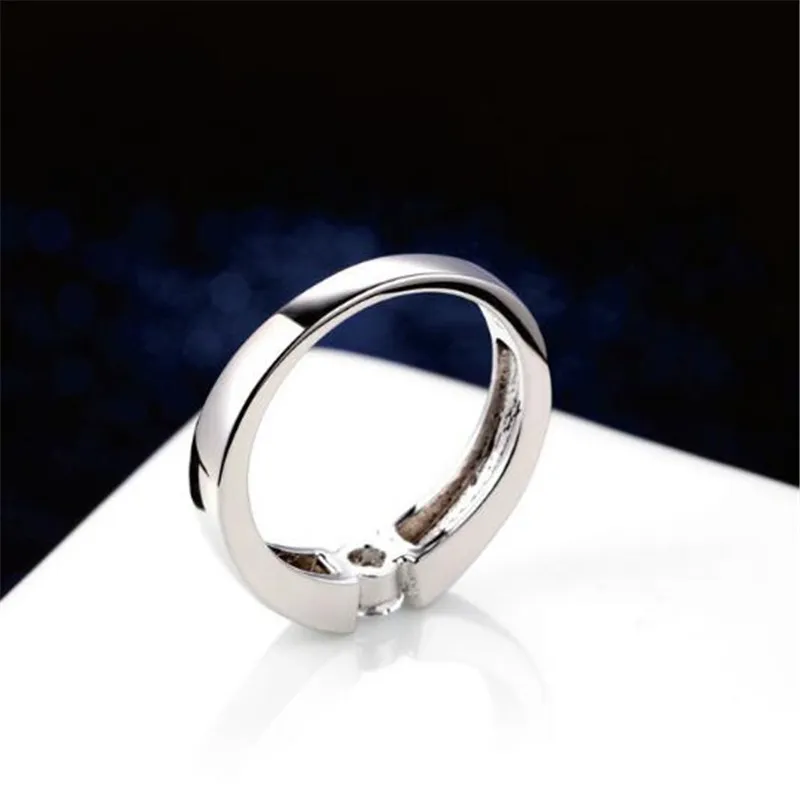 45mm Hearts and Arrows Cubic Zirconia Wedding Ring White Rose Gold Plated CZ Diamond Classical Finger Ring R4008263821