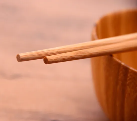 10 par / naturhälsa Bambu ätpinnar utan lack Wax Carbide Chopstick Restaurang Matsal Hotel Hotell Gästanvändning Chopsticks
