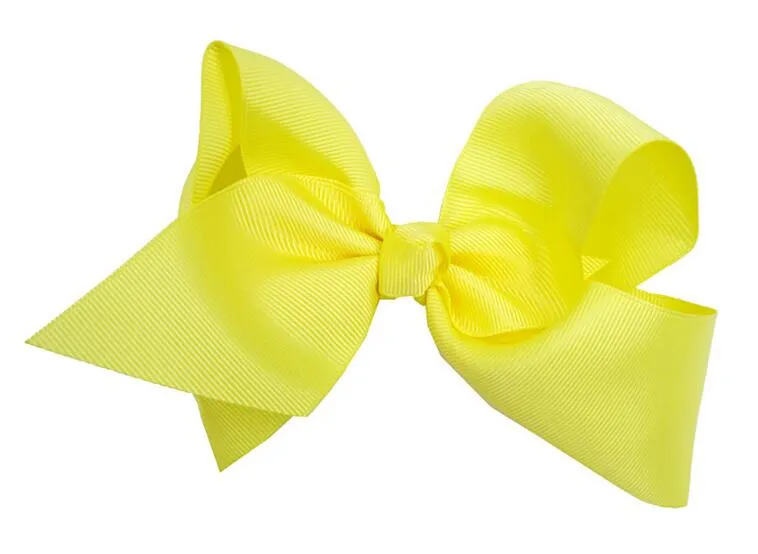 Wysokiej jakości 24 kolory w magazynie 15 cm Wstążka Koktajl do włosów z klipsami Big Solid Bow Hair Clips Akcesoria 4336584