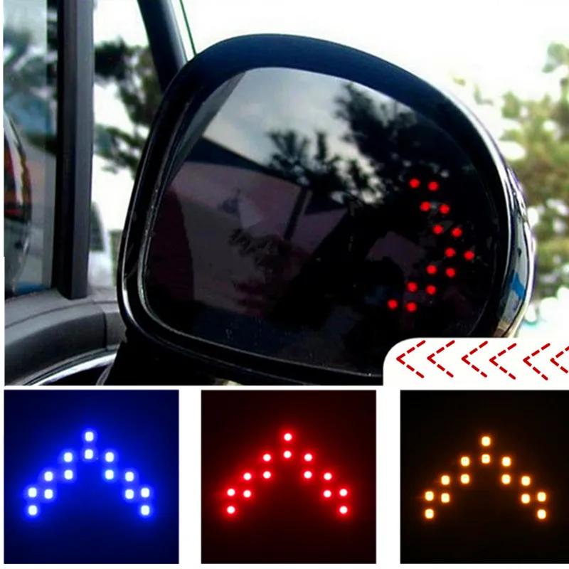 14 SMD LED-Pfeil-Verkleidung für Autos SUV Rückspiegel Blinker Licht PT 