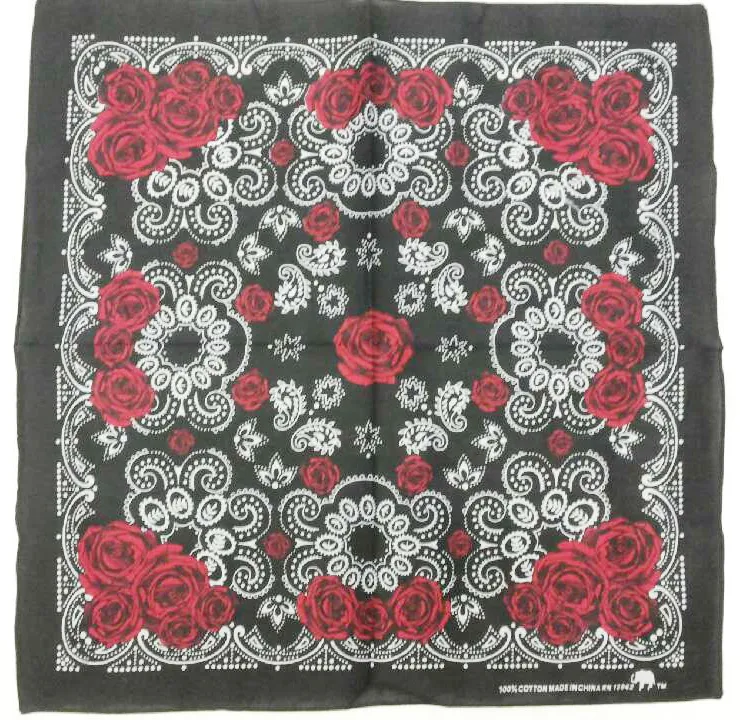 عالي الجودة جدا الهيب هوب طباعة رأس القطن Bandana للجنسين وشاح 55x55cm بالجملة