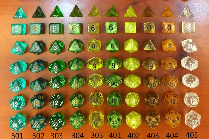 7st multisidiga polyhedrala tärningar set RPG Game D4 D6 D8 D12 D20 D1009 0090 Dungeons Dragons DICES Högkvalitativ D171786327