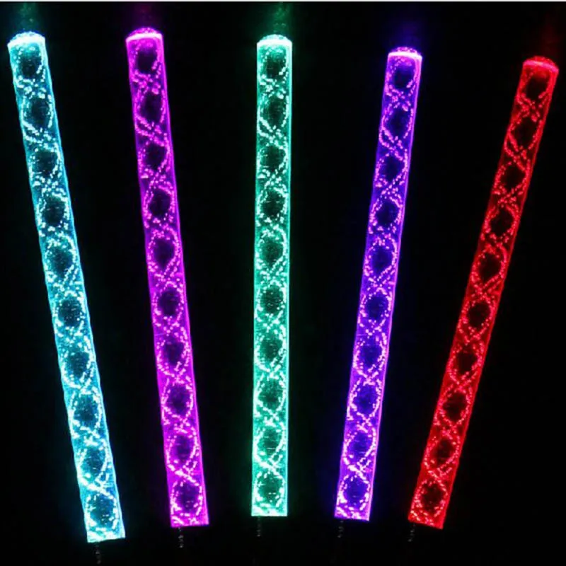 26cm Acrylic LED Glowing Magic Wands Sticks Toy Concert Bar Flashing Wands Light Up Toys Party Supplies ZA1178