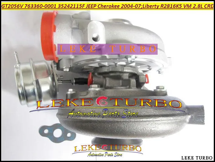 GT2056V 763360 763360-5001S 763360-0001 35242115F Turbo Turbocharger For Jeep Cherokee 2.8L CRD 2004-07 Liberty 2004 150HP 163HP R2816K5 VM