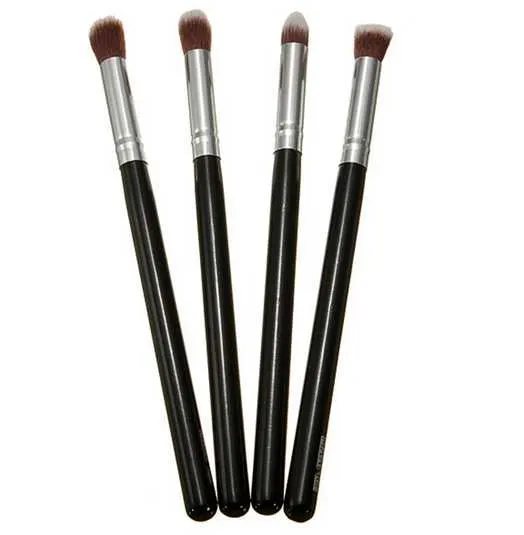 4 st Professionella sminkborstar Powder Foundation Ögonfrans Blusher Brush Kosmetisk verktyg Pincel Maquiagem Ansiktssminkborstar