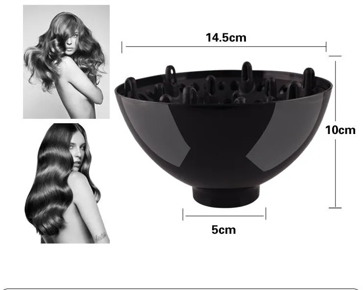 Diffuseur universel Outils pour cheveux Salon Sèche-cheveux Curl Diffuseur Souffleur Cheveux Coiffure Sèche-diffuseur Couverture universelle Shade Casing Tool NOUVEAU