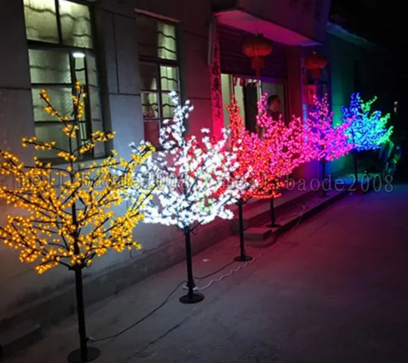 2017 YENI LED Noel Işık Kiraz Çiçeği Ağacı Işık 864 adet Led 6ft / 1.5 M Yükseklik 110VAC / 220VAC Yağmur Geçirmez Açık Kullanım Bırak Nakliye MYY