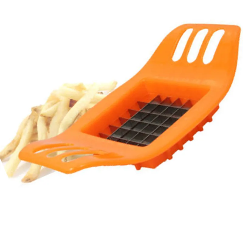 Dispositivo de corte de batata PVC + Aço Inoxidável Francês Fry Frita Cortador Peeler Batata Chip Vegetal Slicer Cozinhar Ferramentas de Cozinha fornecedor