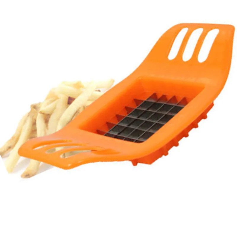 Aardappelsnijapparaat PVC + Roestvrij staal Franse Fry Fries Cutter Peeler Potato Chip Groente Slicer Koken Gereedschap Keuken Leverancier