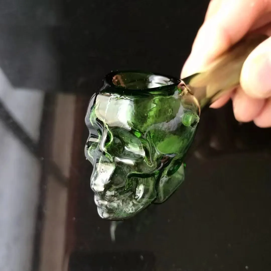 Bone head pipe , Wholesale Glass Bongs, Glass Hookah, Smoke Pipe Accessories