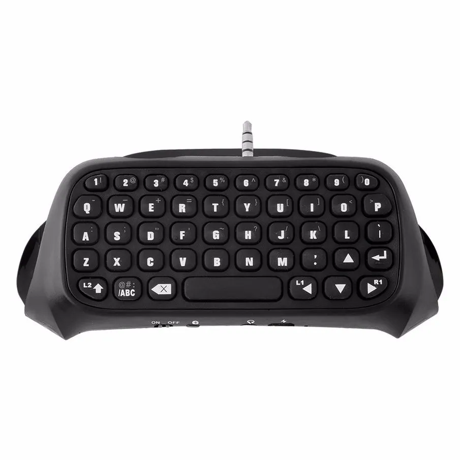 DOBE 3,5 mm Bluetooth Mini Wireless ChatPad Message Qwerty Keyboard Full Key för PS4 PS 4 P4 PlayStation Controller