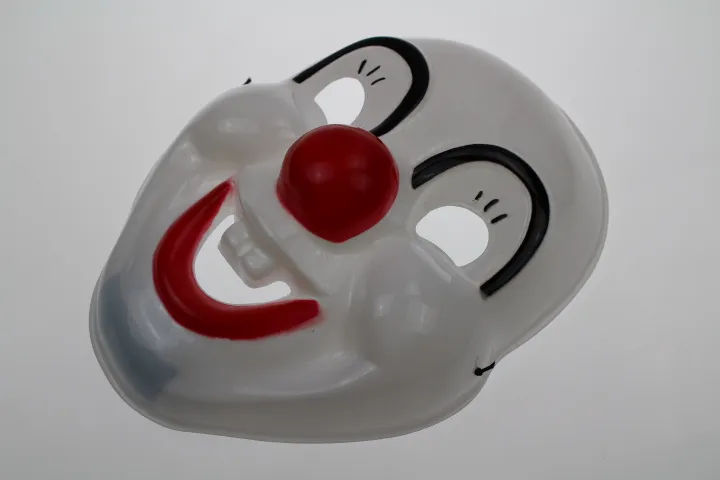 performances mascarade Halloween montrent des accessoires horreur drôle drôle masque de clown grimaçant masque des matériaux respectueux de l'environnement PVC