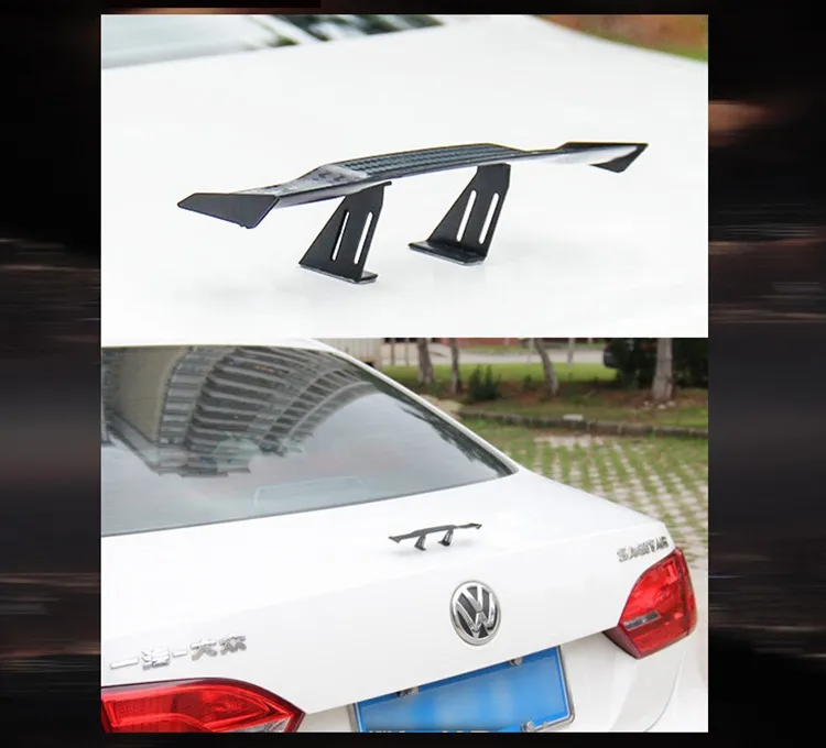 Universal Car Decoration Styling Mini Spoiler Sticker For BMW Audi Ford ...