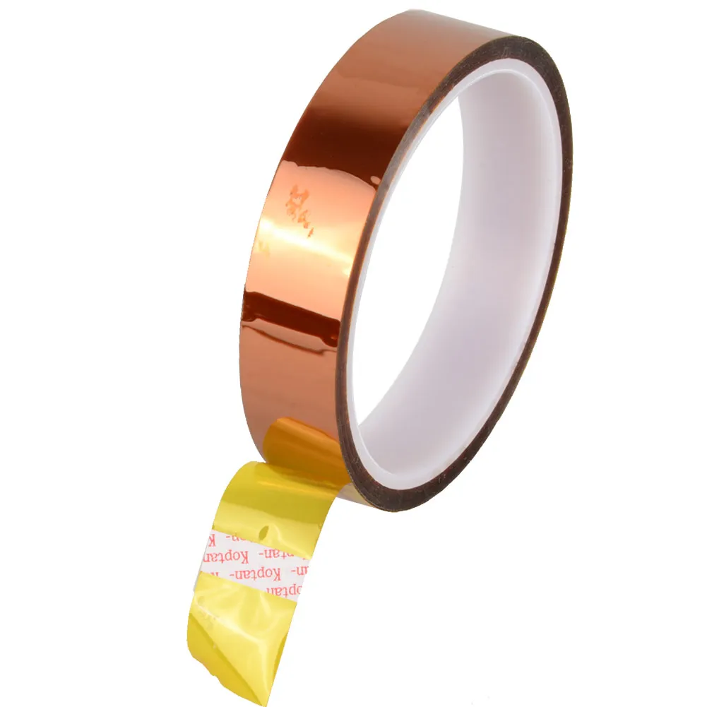 شريط Kapton Tape عالي الحرارة مقاوم للحرارة بوليميد 25 مم ، 50 مم ، 10 مم ، 20 مم ، 30 م B00137 بارد