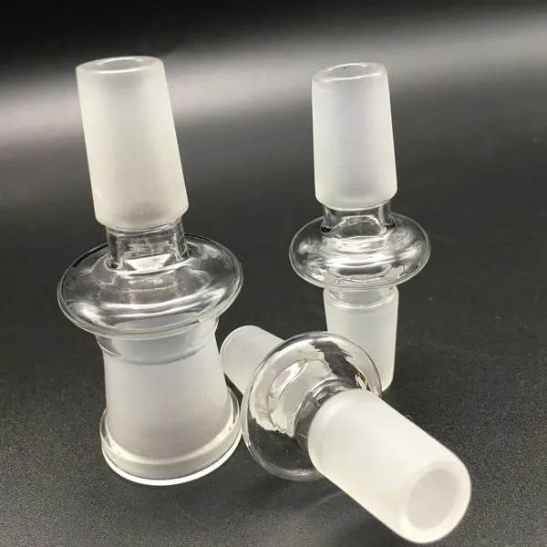 Accessori per fumatori Adattatore in vetro da 14mm 18mm convertitore da maschio a femmina adatto per piattaforme petrolifere, bong ad acqua e chiodo al quarzo