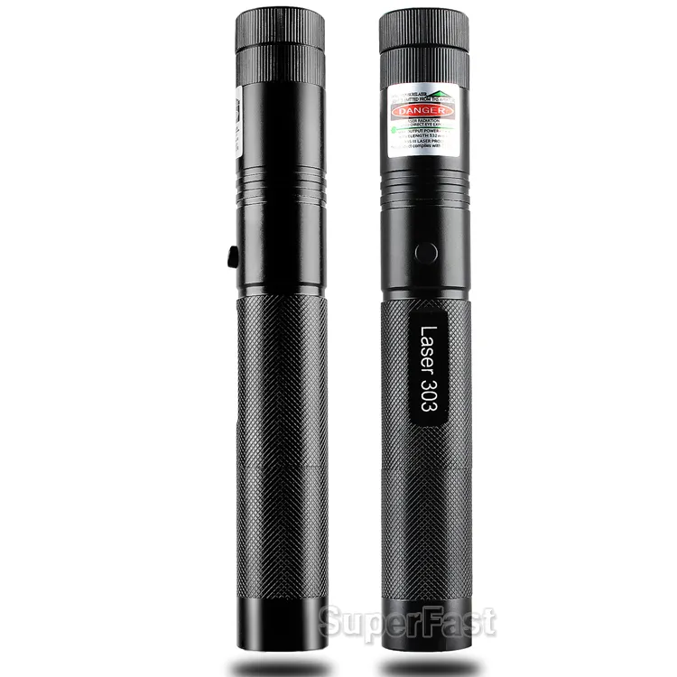 Haute puissance laser 303 stylo pointeur laser vert mise au point réglable correspond à la lumière laser dans la boîte de vente au détail DHL livraison gratuite
