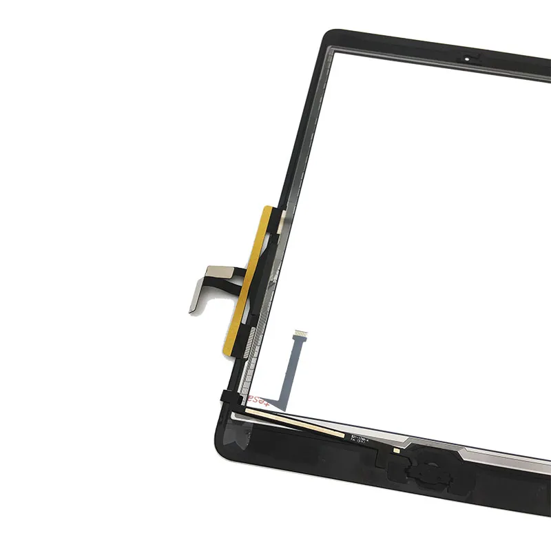 Touch Screen Glass Panel Digitizer with Buttons Adhesive Assembly for iPad Air 