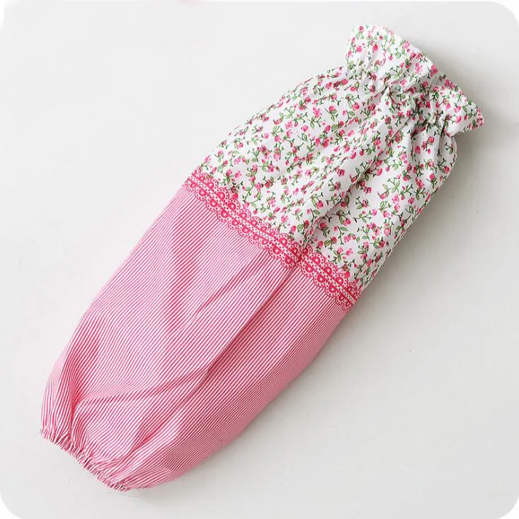 Gratis frakt Hem Daglig anti-Fouling Vattentät Anti-Oil Long Kitchen Floral Cuffs PS004 Protective Sleeves som dina behov