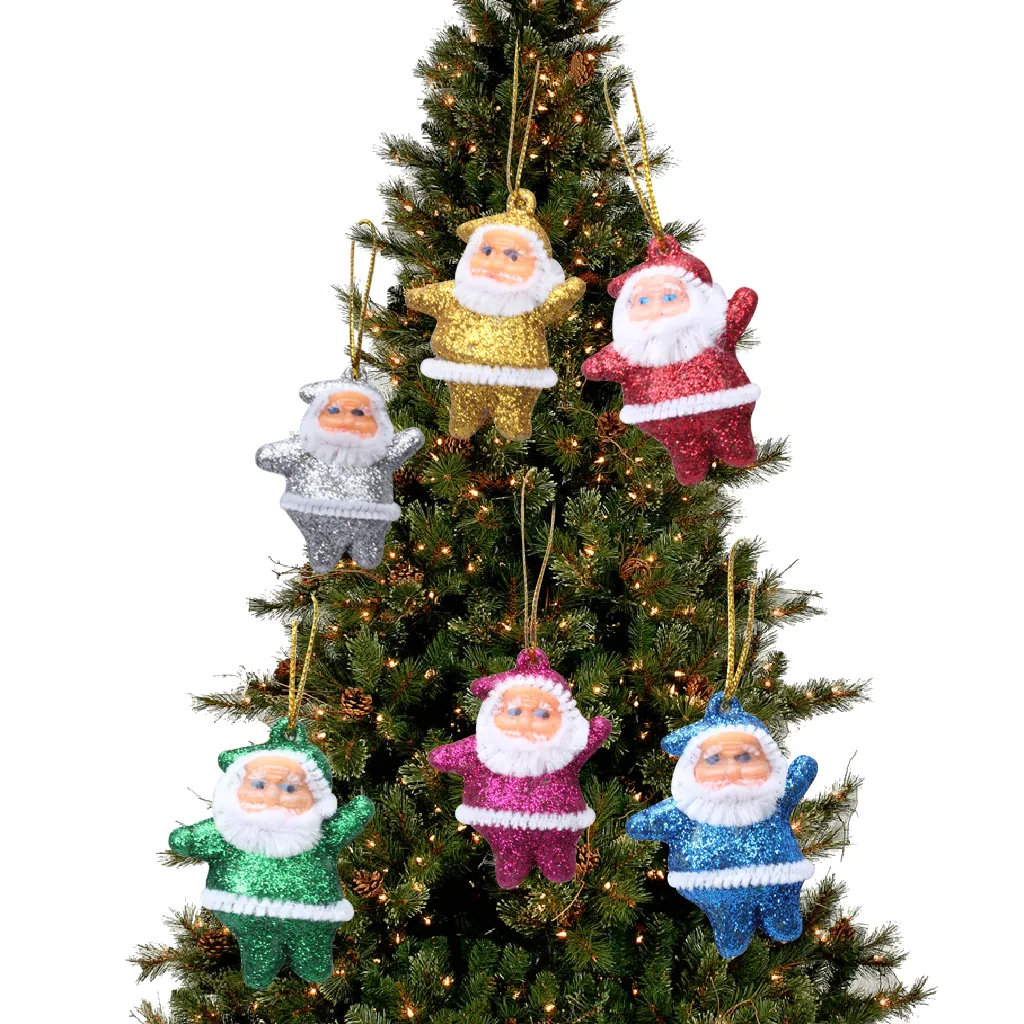 Pendenti di decorazione per bambole di Babbo Natale Albero di Natale Ornamenti appesi per bambini Regali per bambini Decorazioni per matrimoni per feste