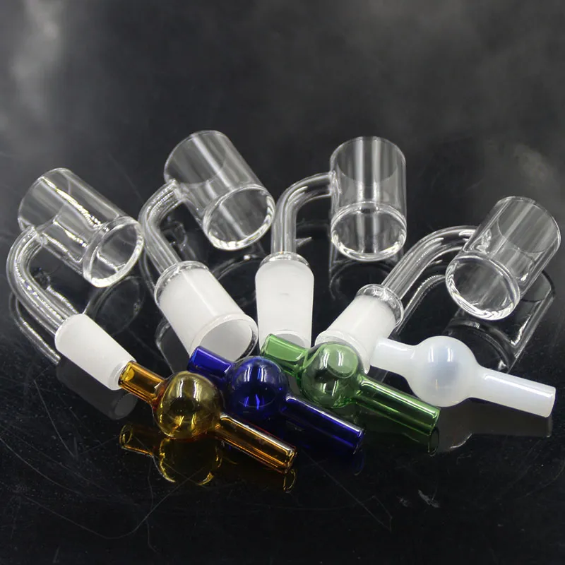 Quartz Banger Nail Domeless Met Carb Cap Quartz Nails Domeless Quart Banger Nail Voor Glazen Bongs