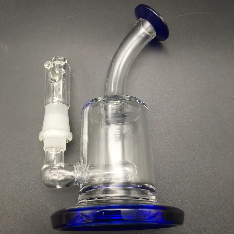 Design Mini Bong Huile Pièces Huile Verre Bongs Cendres Catcher Crownahs Inline Percolateur Tuyau d'eau Pipe 14mm