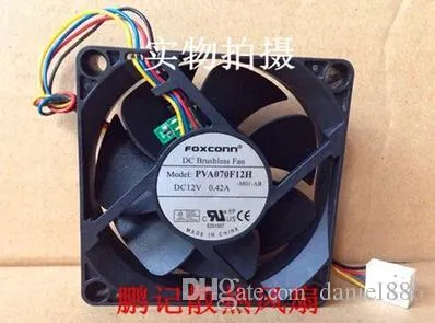 FOXCONN PVA070F12H 12V 0.42A 7CM 7020 4llines PWM مروحة وحدة المعالجة المركزية