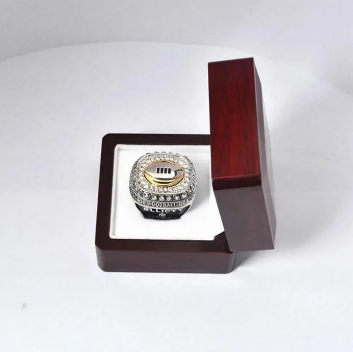 Championship Ring Display Case Box Wooden Flanel Box voor Championship Ring Sieraden Display Gift Box 456565mm3597820